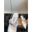 Miu Miu Heel 6.5cm Patent Leather Logo-band Slingback Pumps White 2024