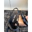 Miu Miu Heel 6.5cm Patent Leather Logo-band Slingback Pumps Black 2024