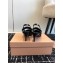 Miu Miu Heel 6.5cm Patent Leather Logo-band Slingback Pumps Black 2024