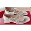 Roger Vivier Heel 3cm Mini Très Vivier Strass Buckle Babies Ballerinas in Leather Silver 2024