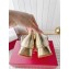 Roger Vivier Heel 3cm Mini Très Vivier Strass Buckle Babies Ballerinas in Leather Gold 2024