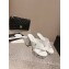 Chanel Heel 5cm/9cm Grosgrain & Strass Mules White 2024
