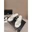 Chanel Heel 5cm/9cm Grosgrain & Strass Mules White 2024