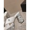 Chanel Heel 5cm/9cm Grosgrain & Strass Mules White 2024