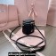 Miu Miu Matelassé nappa leather micro bag 5NR018 Black 2024