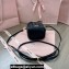 Miu Miu Matelassé nappa leather micro bag 5NR018 Black 2024