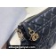 Miss Dior Midi Mini Bag in Cannage Lambskin Black