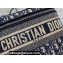 Dior Large Vanity Case Bag in Blue Dior Oblique Jacquard