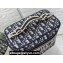 Dior Large Vanity Case Bag in Blue Dior Oblique Jacquard
