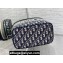 Dior Large Vanity Case Bag in Blue Dior Oblique Jacquard