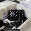 chanel Mirror Calfskin, Calfskin & Gold-Tone Metal Mini Flap Bag & Star Coin Purse AS4646 Black 2024