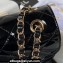 chanel Mirror Calfskin, Calfskin & Gold-Tone Metal Mini Flap Bag & Star Coin Purse AS4646 Black 2024