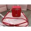 Miu Miu Matelassé nappa leather micro bag 5NR018 Red 2024