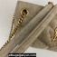 Saint Laurent puffer small Bag in suede leather 577476 Beige