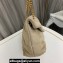 Saint Laurent puffer small Bag in suede leather 577476 Beige