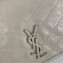 Saint Laurent Niki Chain Wallet Bag in Crinkled Vintage Leather 583103 Creamy