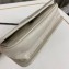 Saint Laurent Niki Chain Wallet Bag in Crinkled Vintage Leather 583103 Creamy