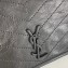 Saint Laurent Niki Chain Wallet Bag in Crinkled Vintage Leather 583103 Gray