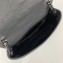 Saint Laurent Niki Chain Wallet Bag in Crinkled Vintage Leather 583103 Gray