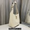 Saint Laurent le 5 à 7 supple small Bag in grained leather 713938 White