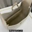Saint Laurent le 5 à 7 supple small Bag in grained leather 713938 White