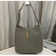 Saint Laurent le 5 à 7 supple small Bag in grained leather 713938 Gray