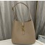 Saint Laurent le 5 à 7 supple small Bag in grained leather 713938 Beige
