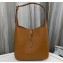 Saint Laurent le 5 à 7 supple small Bag in grained leather 713938 Brown