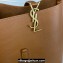 Saint Laurent le 5 à 7 supple small Bag in grained leather 713938 Brown