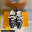 Louis Vuitton Lous Open Back Sneakers Calf leather and Monogram Denim Black Top Quality
