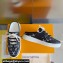 Louis Vuitton Lous Open Back Sneakers Calf leather and Monogram Denim Black Top Quality