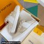 Louis Vuitton Lous Open Back Sneakers Calf leather and Monogram Denim Beige Top Quality