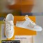 Louis Vuitton Lous Open Back Sneakers Calf leather and Monogram Denim Beige Top Quality