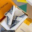 Louis Vuitton Lous Open Back Sneakers Calf leather and Monogram Denim Blue Top Quality
