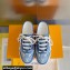 Louis Vuitton Lous Open Back Sneakers Calf leather and Monogram Denim Blue Top Quality
