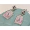 Chanel Metal, Resin & Strass Pendant Earrings ABC779 Gold, Pink, Black & Crystal 2024