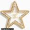 Chanel Metal, Resin & Strass Brooch ABC771 Gold, Transparent & Crystal 2024