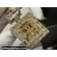 Chanel Metal & Strass Key Rings ABC598 Gold & Crystal 2024