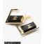 Chanel Metal & Resin Hoop Earrings ABC282 Gold & Black 2024