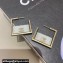Chanel Metal & Resin Hoop Earrings ABC282 Gold & White 2024