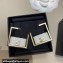 Chanel Metal & Resin Hoop Earrings ABC282 Gold & White 2024
