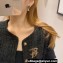 Chanel Star Metal Brooch Gold & Black 2024