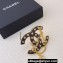 Chanel Star Metal Brooch Gold & Black 2024