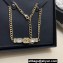 Chanel Metal & Strass Choker Necklace ABC577 Gold & Crystal 2024