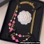 Chanel Metal & Glass Pearls Long Necklace ABC485 Gold, Pink & Pearly White 2024