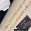 Chanel Metal & Glass Pearls Long Necklace ABC485 Gold, Pink & Pearly White 2024