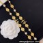 Chanel Metal & Glass Pearls Long Necklace ABC485 Gold, Black & Pearly White 2024