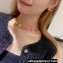 Chanel Metal & Glass Pearls Necklace Gold, Pink 2024