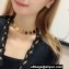 Chanel Metal & Glass Pearls Necklace Gold, Black 2024