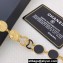 Chanel Metal & Glass Pearls Necklace Gold, Black 2024